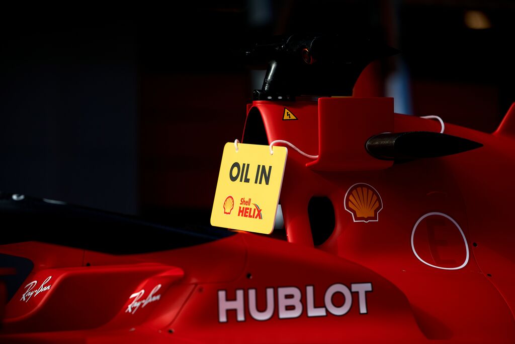 Shell and Scuderia Ferrari Filming Day in Barcelona 2020.