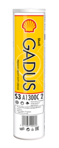 Shell Gadus S3 A1300C 2 0.38kg cartridge pack shot